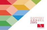RAPPORT ANNUEL 2015 RAPPORT ANNUEL 2015