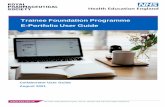 Trainee Foundation Programme E-Portfolio User Guide