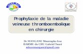 Prophylaxie de la maladie veineuse thromboembolique