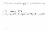 S2 Master IEEP, Enseignant : Benyamina Abou El Hassan