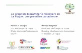 Le projet de bioraffinerie forestière de La Tuque: une ...