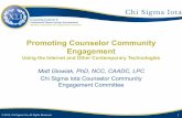 Promoting Counselor Community Engagement