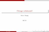 Filtrage collaboratif - lamsade.dauphine.fr