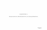 CHAPITRE 1 Dispositions déclaratoires et interprétatives