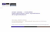 CSC 3102 – COURS Introduction aux systèmes d’exploitation