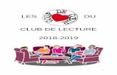 LES DU CLUB DE LECTURE 2018-2019