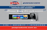 COLOUR HD VIDEO INTERCOM - PSA Products