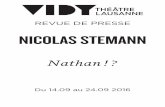 NICOLAS STEMANN - Vidy