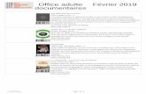 Office adulte Février 2019 documentaires