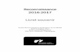Reconnaissance 2016-2017 Livret souvenir
