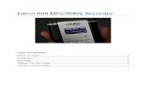 Edirol R09 MP3/WAVE Recorder - University of Sheffield