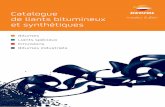Catalogue de liants bitumineux et synthétiques