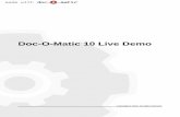 Doc-O-Matic 10 Live Demo