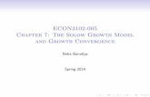 ECON3102-005 Chapter 7: The Solow Growth Model and …