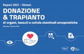 Report 2021 - Sintesi DONAZIONE & TRAPIANTO