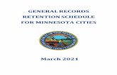 GENERAL RECORDS RETENTION SCHEDULE FOR …