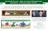JOURNAL FRANCOPHONE ACFO-CHAMPLAIN