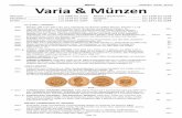Münzen Varia & Münzen