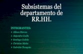 Subsistemas del departamento de RR.HH.