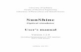 SunShine user manual v1.2.8 first ed update 2 14.07.2011