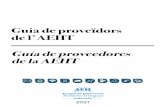 Guia de proveïdors de l’AEHT Guía de proveedores de la AEHT