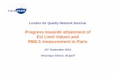 Progress towards attainment of EU Limit Values and PM2.5 ...