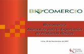 Biocomercio Alternativa para la Exportación de Productos ...