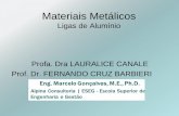 Materiais Metálicos Ligas de Alumínio