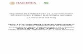 REQUISITOS DE PARTICIPACIÓN DE LA CONVOCATORIA DE LA ...