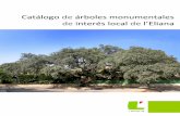 Catálogo de árboles monumentales de interés local de l’Eliana