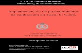 Implementación de procedimientos de calibración en Tacoi S ...