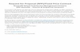 Request for Proposal (RFP)/Fixed-Price Contract