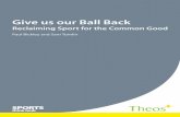Give us our Ball Back - Theos Think Tank