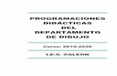 PROGRAMACIONES DIDÁCTICAS DEL DEPARTAMENTO DE DIBUJO