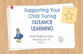 Child During DISTANCE Supporting Your LEARNING