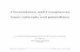 Uncertainties and Covariances basic concepts and procedures
