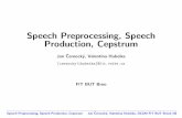 Speech Preprocessing, Speech Production, Cepstrum