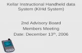 Kellar Instructional Handheld data System (KIHd System ...