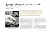 dokumenty Leopoldovský památníček Vojtěcha Klečky