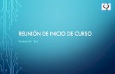 REUNIÓN DE INICIO DE CURSO - IES El Alamo