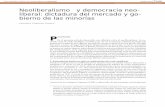 Neoliberalismo y democracia neo- liberal: dictadura del ...