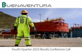FourthQuarter2019 Results Conference Call