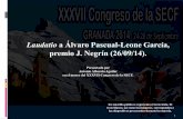 Laudatio a Álvaro Pascual-Leone García, premio J. Negrín ...