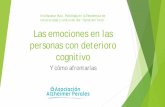 Las emociones en las personas con deterioro cognitivo