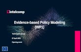 Evidence-based Policy Modeling (WP1)