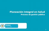 Planeación Integral en Salud - minsalud.gov.co