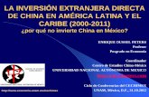 La inversion extranjera directa de China en America Latina ...