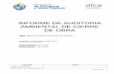INFORME DE AUDITORIA AMBIENTAL DE CIERRE DE OBRA