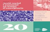 MEMÒRIA 2020 Acció social i essencial en temps d’emergència