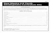 New Mexico 4-H Youth Development Curriculum Kits 500.A-1 ...